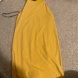 Chic Yellow Sleeveless Dress